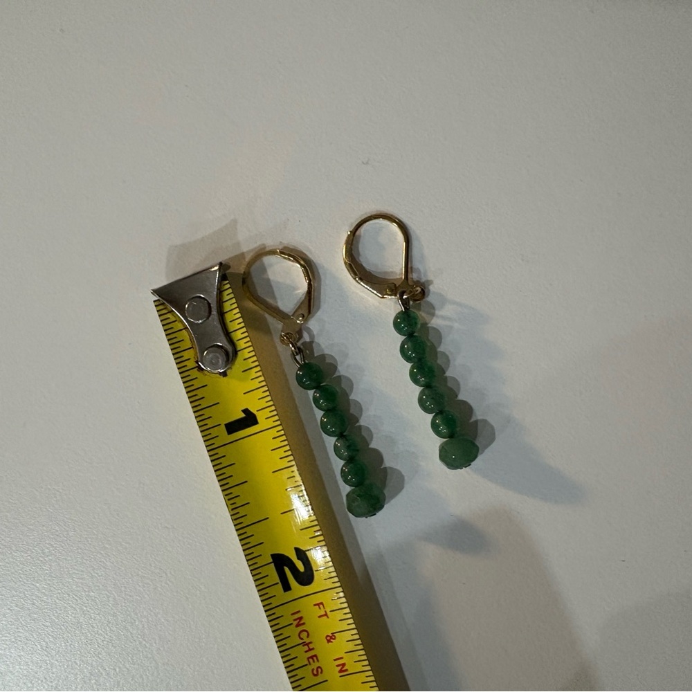 Green Aventurine Beaded Necklace and Earring Set - Picture 5 of 9